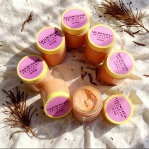 Skincare Hydrating Whipped Tallow Kiss with a natural tint body butter. $25